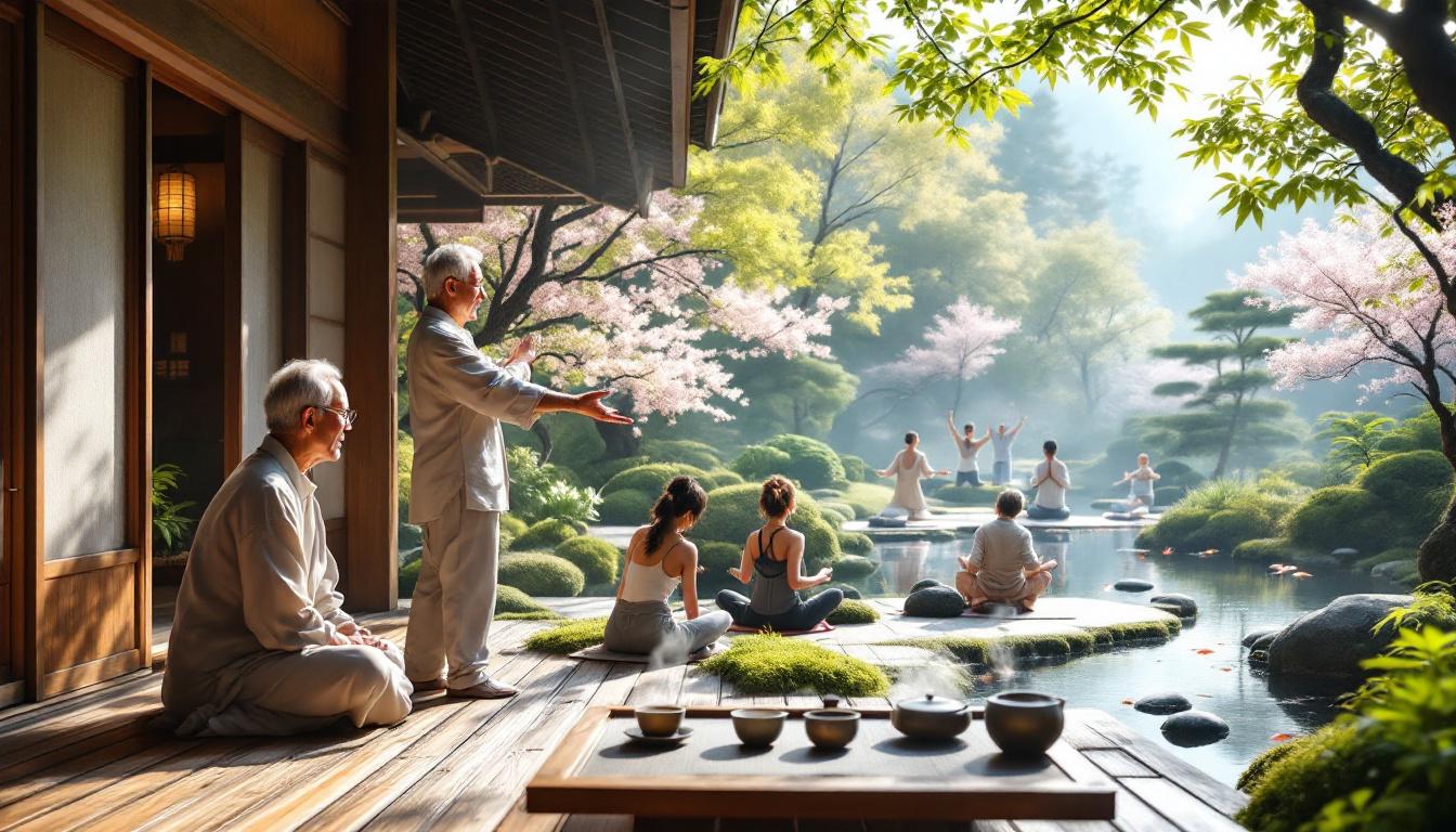 scopri 8 pratiche di benessere giapponesi che svelano i segreti della loro longevità e vivacità, per una vita più sana e lunga.