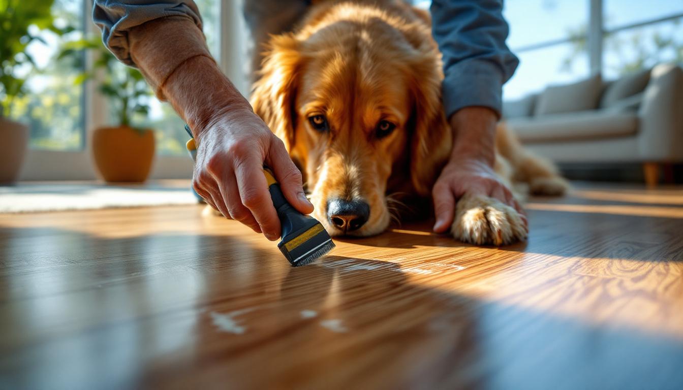 scopri la tecnica dei professionisti per eliminare e rendere invisibili i graffi sul parquet, riportando il tuo pavimento al suo splendore originale.