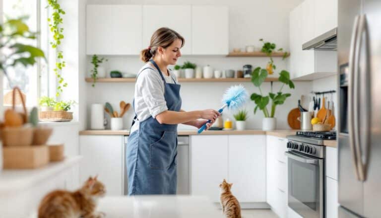 scopri il metodo veloce per pulire sopra i pensili senza fatica e risparmiare tempo ogni settimana con pochi semplici passaggi.